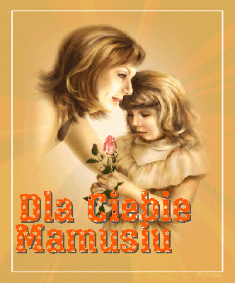 Córeczka wręcza różyczkę mamie
